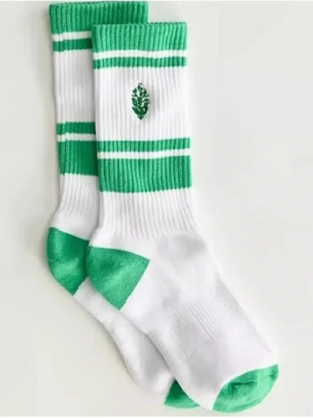 FP Movement Green & White Logo Stripe Tube Athletic Socks